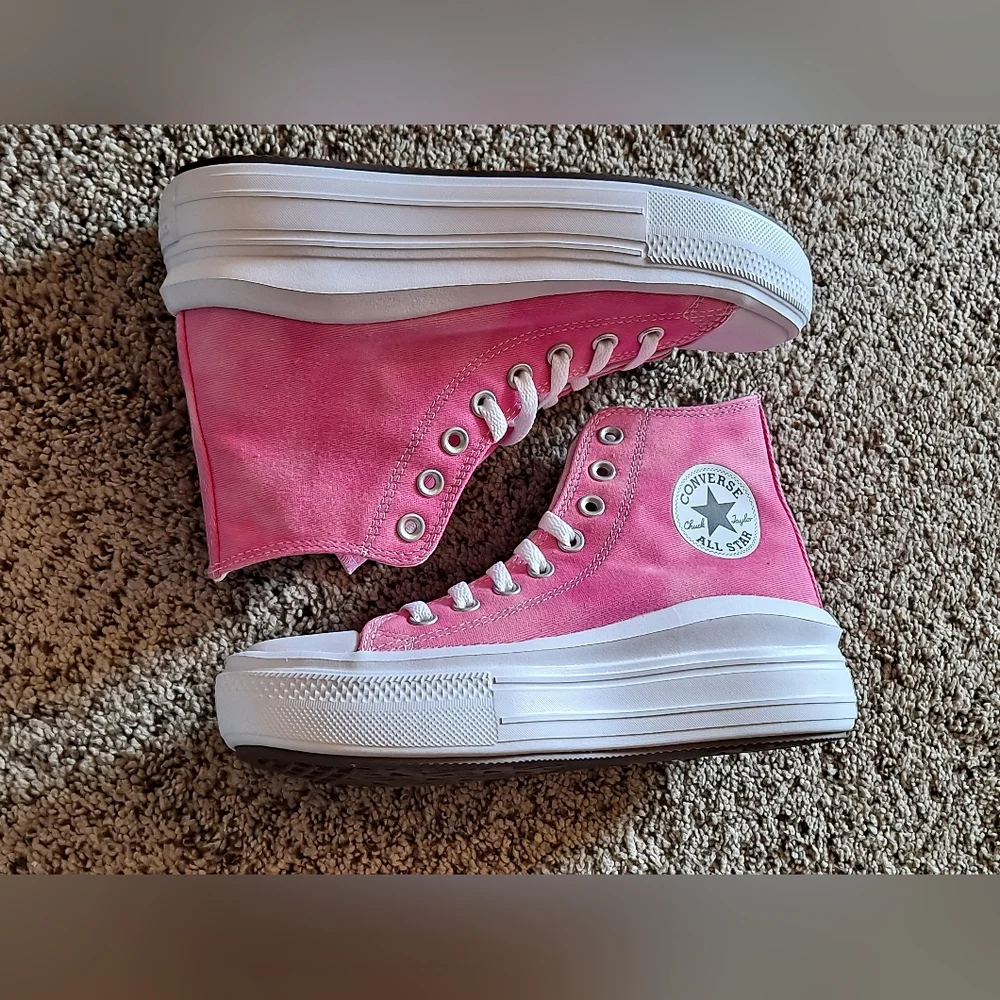 Chuck Taylor All Star Converse Youth Chaos Fuchsia Platform Youth 6 Women 8